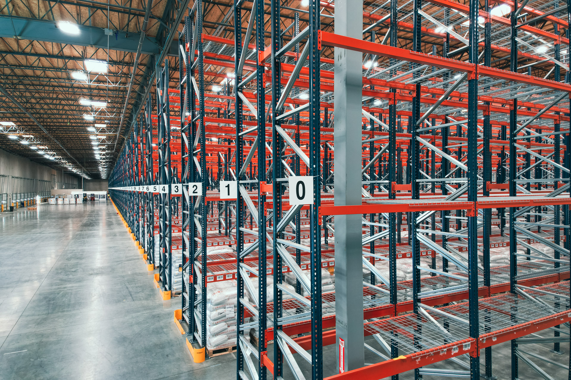 Industrial pallet racking warehouse in Bolingbrook Illinois