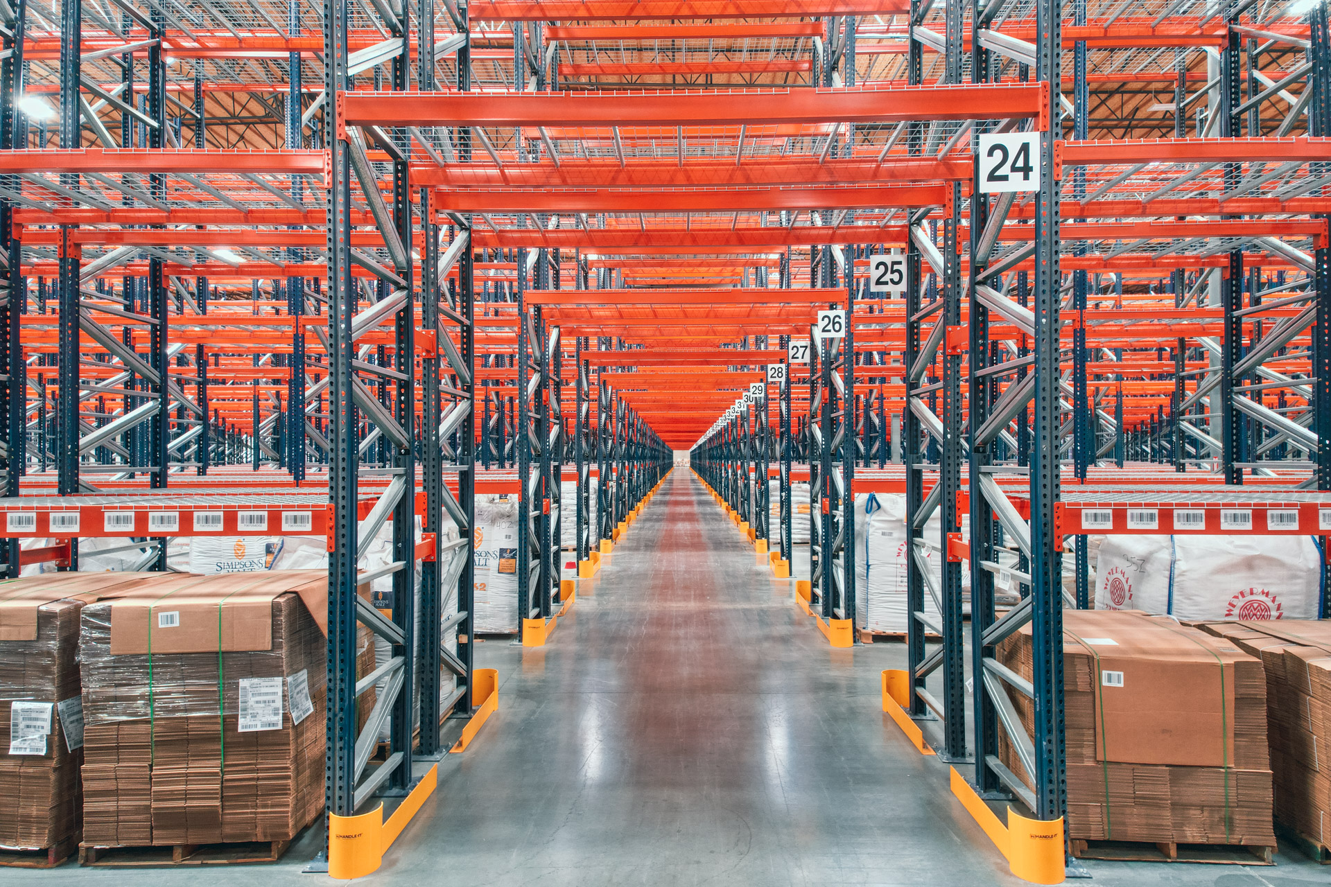Industrial pallet racking installation in Bolingbrook warehouse